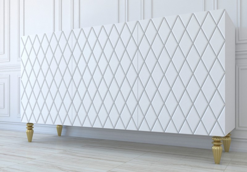 Комод трехстворчатый Tivoli White